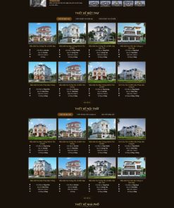 Theme WordPress Kiến Trúc Biệt Thự 2