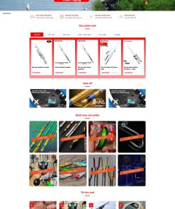Theme wordpress shop bán dụng cụ câu cá