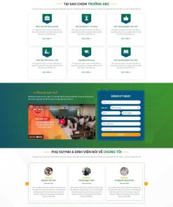 Theme wordpress trường học dạy nghề