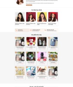 Theme wordpress web dạy trang điểm