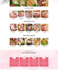 Theme wordpress bán thịt heo xúc xích
