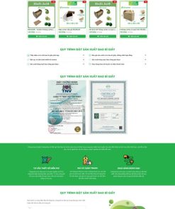 Theme WordPress công ty sản xuất hộp giấy và in bao bì