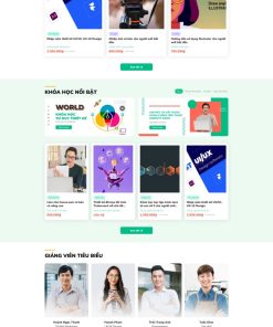 Theme wordpress khóa học 12