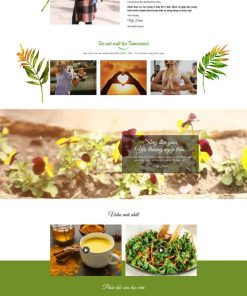 Landing page khóa học sức khỏe , đẹp , chuẩn seo