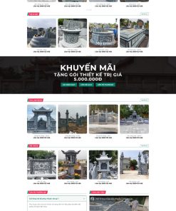 Theme wordpress giới thiệu cơ sơ làm lăng bia mộ