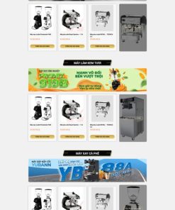 Theme wordpressbán máy pha chế cafe