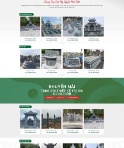 Theme wordpress lăng mộ đá 2