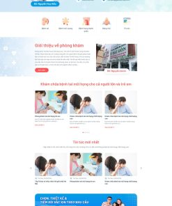 Theme wordpress phòng khám tai mũi họng