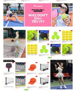Theme wordpress shop bán dụng cụ thể thao pickleball