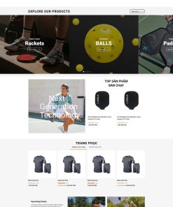 Theme WordPress Bán dụng cụ chơi Pickleball 2
