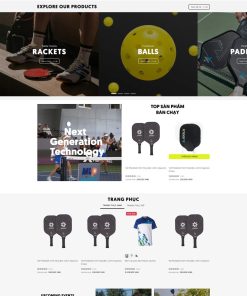Theme WordPress bán vợt pickleball 3 giống Joola