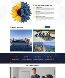Theme wordpress giới thiệu công ty năng lượng mặt trời 5