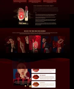 Theme WordPress bán son môi chuyên nghiệp và đẹp mắt