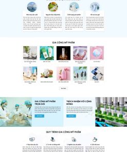 Theme wordpress gia công mỹ phẩm