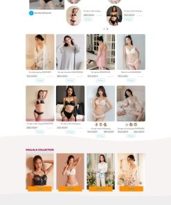 Theme wordpress bán đồ thời trang váy ngủ đồ lót