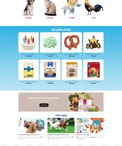 Theme wordpress thực phẩm thú cưng