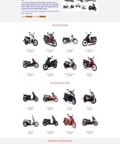 Theme wordpress cho thuê xe máy chuẩn seo