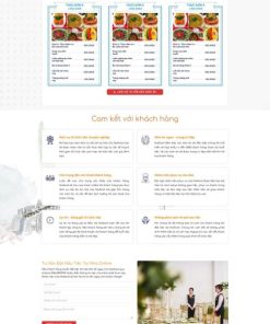Theme wordpress dịch vụ nấu tiệc cưới tại nhà