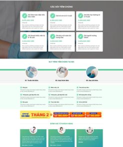 Theme wordpress trung tâm tiêm chủng 1