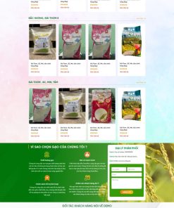 Theme wordpress tiệm bán gạo , nông sản