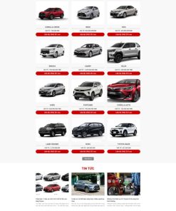 Theme wordpress ô tô toyota