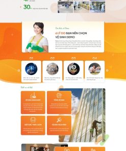 Theme wordpress dịch vụ vệ sinh công nghiệp 1