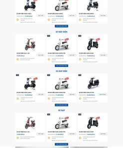 Theme wordpress bán xe điện 1