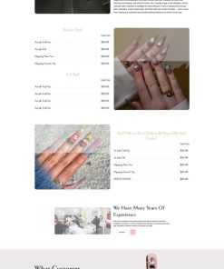 Theme wordpress tiệm nail 1 chuẩn đẹp